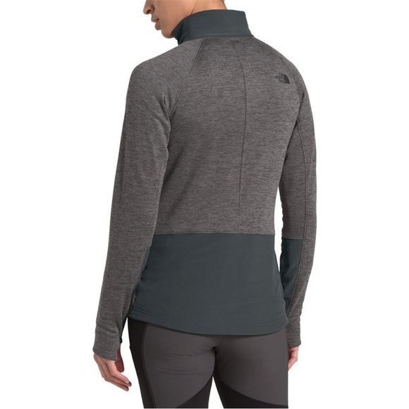 The North Face | Shastina Full Zip Fleece Jacket Slim Fit Dark Gray Medium - Picture 2 of 12